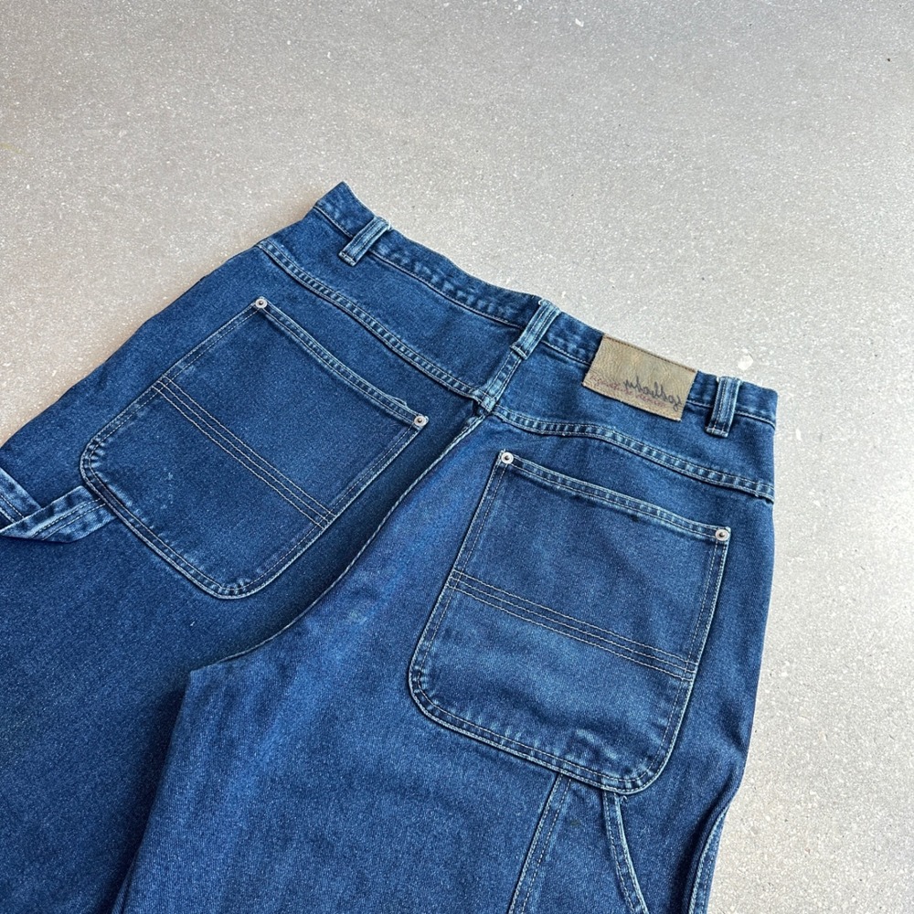 Vintage 90s Hiphop Godbody Baggy Medium Wash Carpenter Jeans